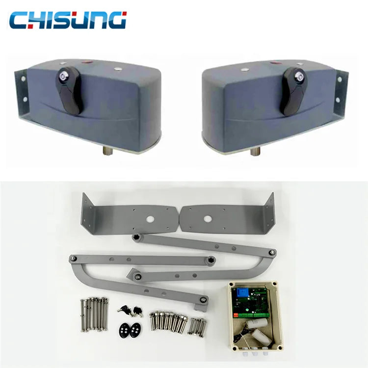 Curve Gate Motor 500KGS*2 Dual Arm Automatic Curve Arm Gate Opener Swing Kit Folding Operator AC Motor with Limit Switch