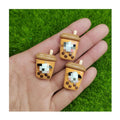 100pcs Mini Cartoon Animals Milk Tea Charms Resin Anime Character Flatback Drinks Cabochons for Hairpin Phone Case Scrapbooking