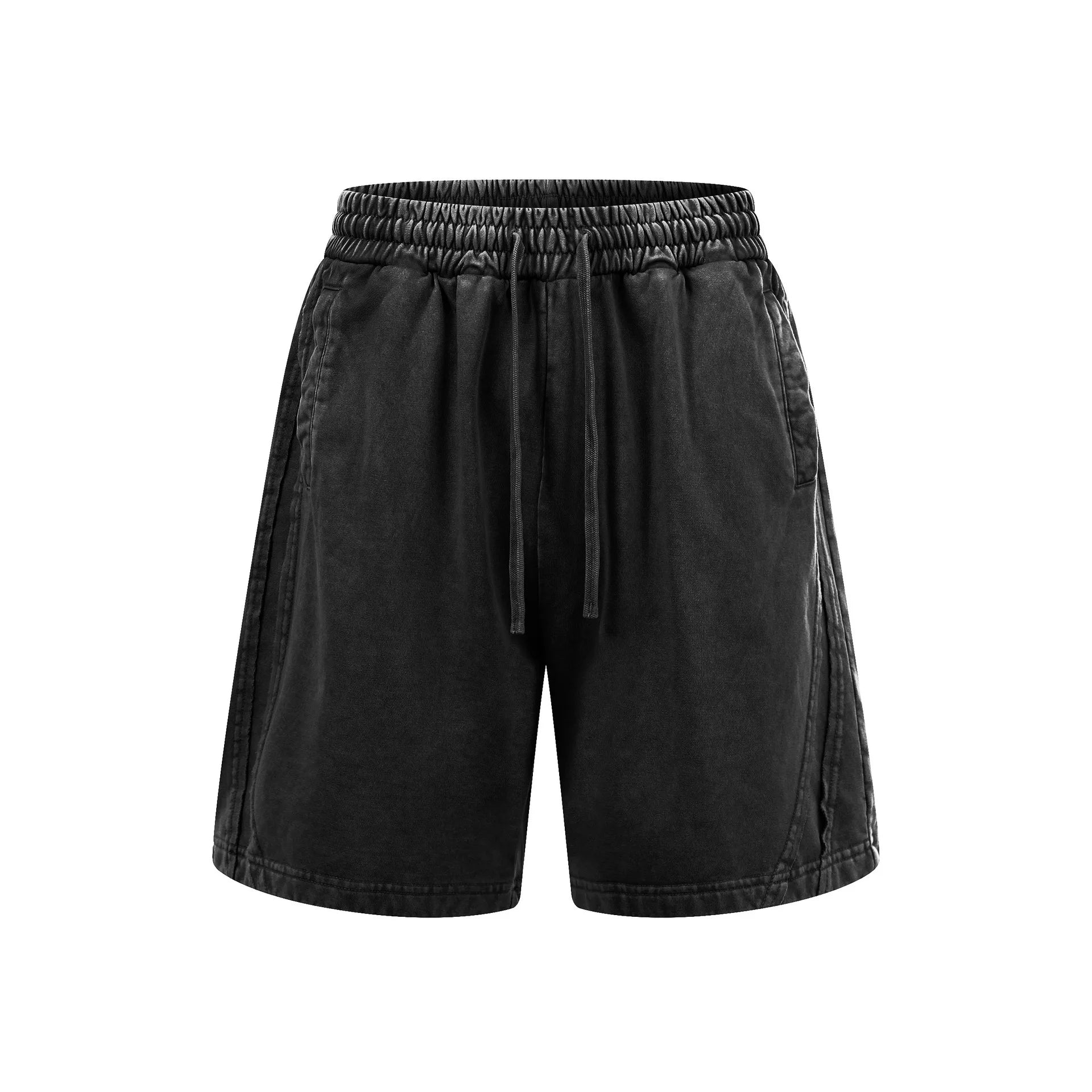 Men's Shorts High Street Style 350g Terry Oversized Streetwear Washed Vintage Breathable Drawstring