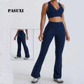 PASUXI Seamless Yoga Set Women Quick Dry Activewear High Waist Outdoor Running Fitness Girls Gym Workout Sets