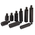 SDPSI500pcs M3 Black Hex Nylon Standoff Spacer Column for PCB Motherboard Fixed Plastic Spacing Screws Length=5mm to 50mm