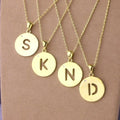 Solid Color Hollow Letter Chain Necklace Custom Letter Name Pendant Gold Chain Pendant Any Size
