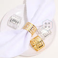 Modern Gold/Silver Durable Metal Napkin Rings Holder for Wedding & Restaurant Table Decoration