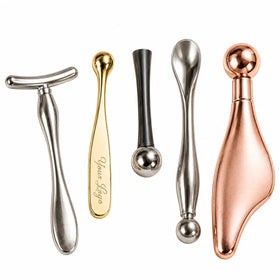 Custom logo Engraved Metal Luxury Eye Cream Roller Wholesale Eye Roller