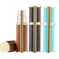 5ml Luxury Aluminum Leather Bottom Refill Perfume Atomizer Pump Sprayer Travel Portable Spray Bottle Personal Care MegaBDM