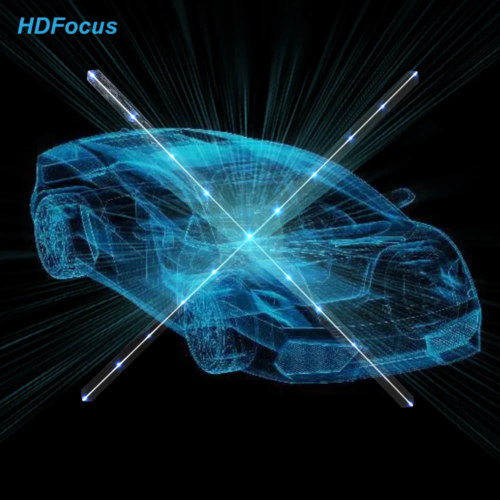 HDFocus 3d Holographic Projection Fan for Advertising Display Dia 65cm Hologram Projector 3d Hologram Light