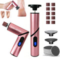 FollowBreak Portable Foldable USB/Battery-Powered Electric Foot File with Metal Construction 1 Year Warranty Household Use MegaBDM