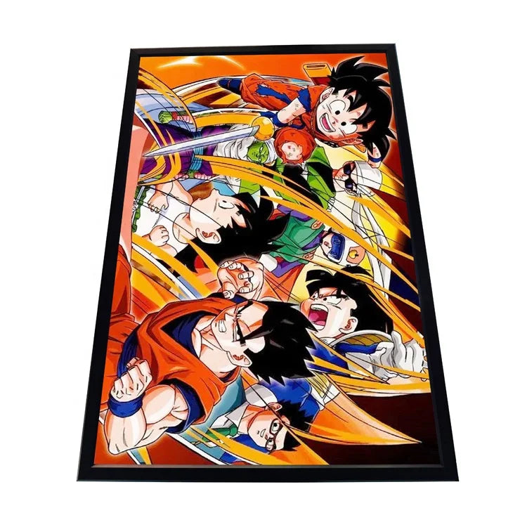 Anime Lighting Box RGB LED Poster Frame Low-Power Acrylic Wall Art Rectangle A4 Size Backlit Lightbox Frame