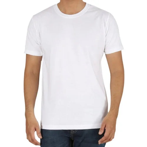 Wholesale Cheap White Unisex Front Casual T-shirt Promotion 100% Cotton Silk Screen Printed tee-shirts cotons Eco-Friendly solid