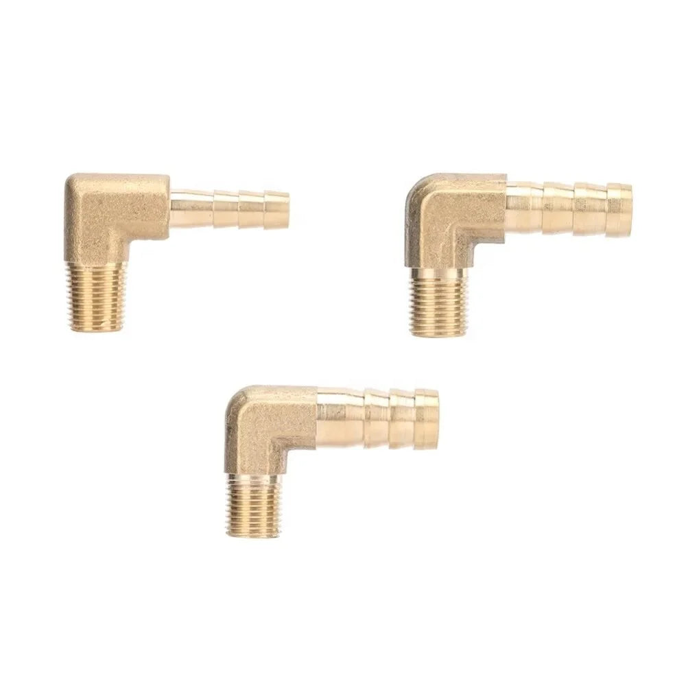 1/8 Inch Male Thread to Barbed 6mm 8mm 10mm Pipe Elbow Brass Connector Garden Watering Joint