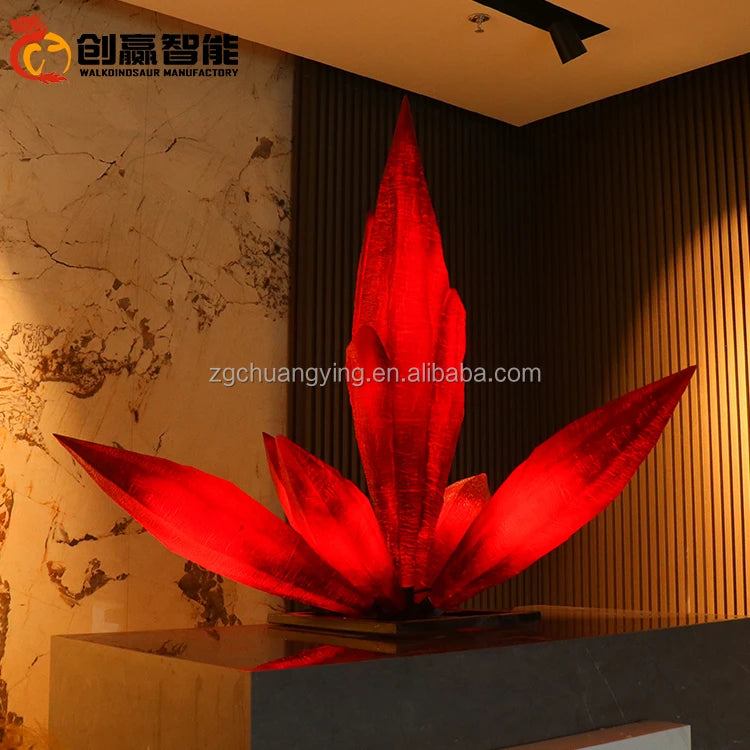 FRP Fiberglass Materials Glowing Crystal Shape Decorations for Outdoor Indoor MegaBDM
