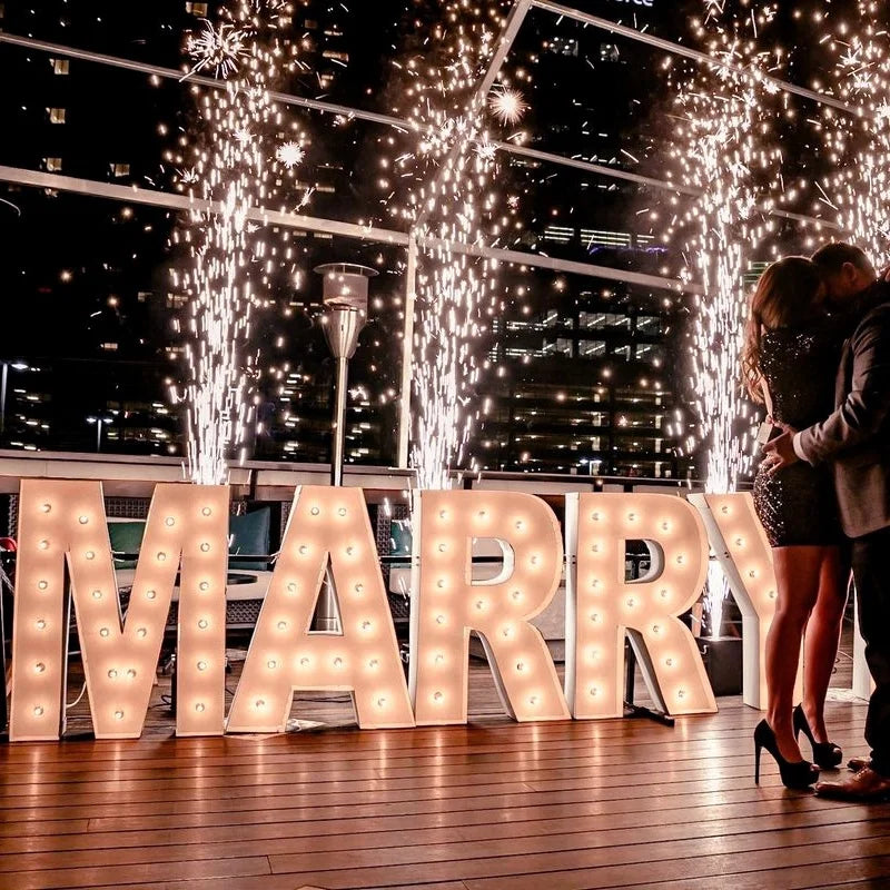 COSUN Led 5ft Letter Marquee Decorative Large Wedding Letter Giant 3ft Marry Me Letter 60cm