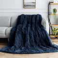 Luxury Super Comfortable Long Faux Fur Blankets Sherpa Weighted Blanket Fleece Sensory Queen Size Release Stress