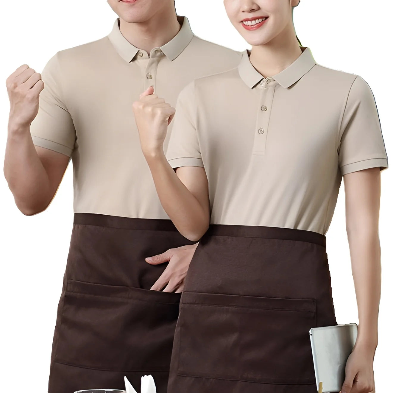 OEM Custom Work Uniform Polo Shirt Corporate T Shirt Logo Printing Short Sleeve Embroidery Advertising Shirt Catering Wear Polo