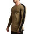 New Custom 100% Polyester T Shirt Men Quick Dry Polyester Crew Neck Long Sleeve T Shirts Men's O-neck T Shirts With Long Sleeve