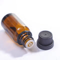 10 ML-100ML Amber Glass Essential Oil Bottle Custom Logo Brown Glass Bottle Anti-theft Cover for Skin Care Serum Massage Oil