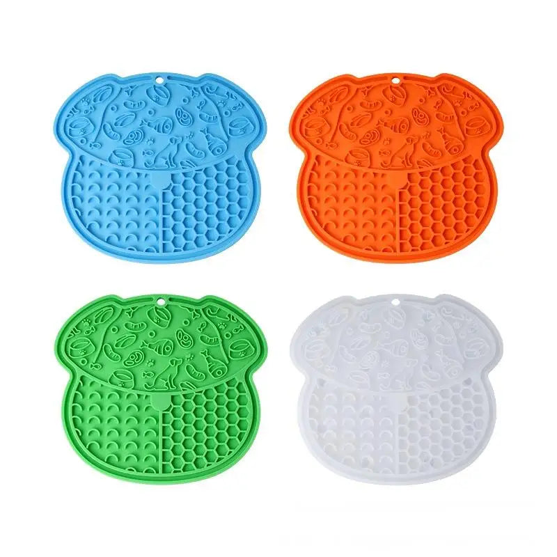 Customizable Logo Modern Silicone Waterproof Slow Dog Feeder Lick Bowl Fashion Design Portable Anti-Slip Outdoor Use Solid