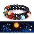 Bestone Fashion Planet Bracelet Universe Galaxy Eight Planets Couple Bead Bracelet