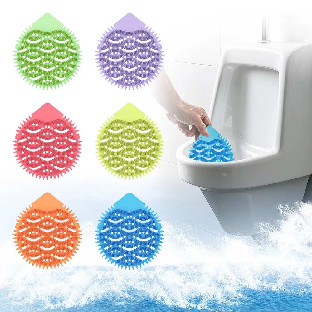 Anti-blocking Luxury Disposable Plastic Urinal Screen Pads Air Purification Eco-friendly EVA Natural Fragrance Custom Logo MOQ