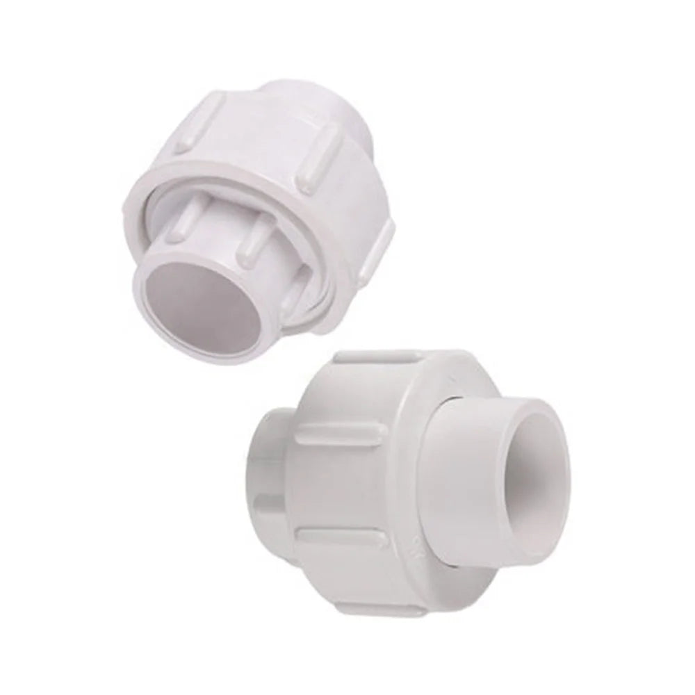 20mm 25mm Equal PVC Union Straight Connector Aquarium Tank Water Pipe Fittings Union Coupling for Water Supply
