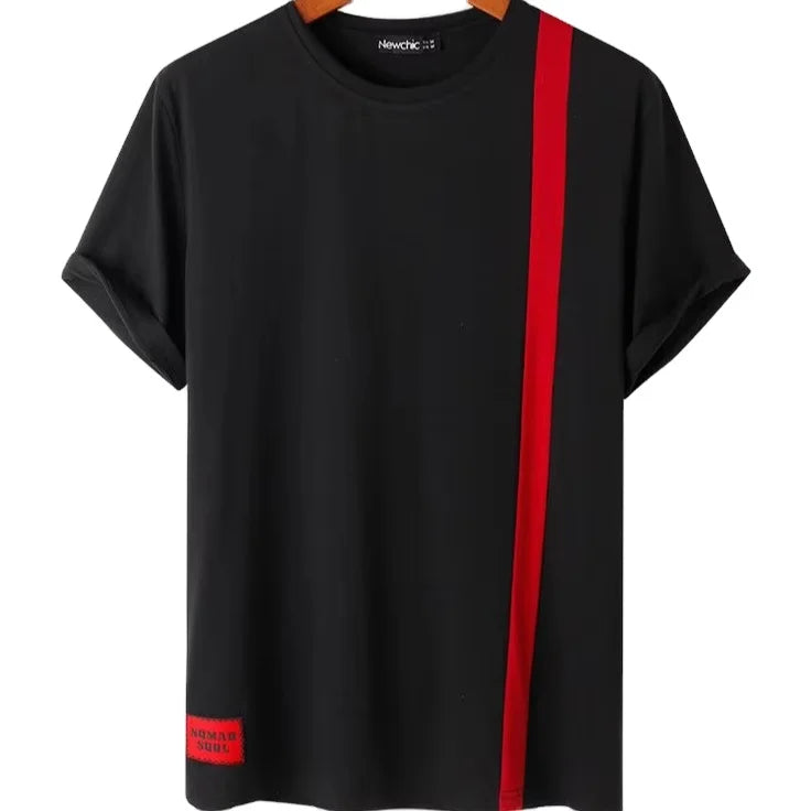 100% Cotton O-Neck Short Sleeve Men's T-Shirt Custom Printed Pre-Washed Pre-Shrunk Anti-Pilling Eco-Friendly Casual Knitted