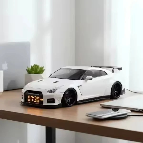 Hypercar Alarm Clock with Realistic Engine Exhaust Sound & Light Effects Hyper Car Shaped Model Desk Model MegaBDM