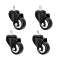 1.5/2inch Black without brake Casters Thick Rubber Wheels Suitable for Industrial Use Furniture Wheelsheavy Furniture Wheels MegaBDM