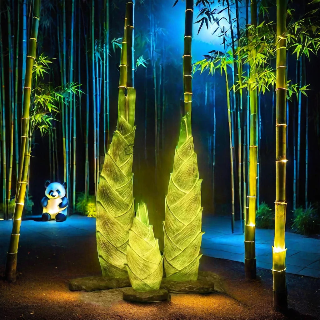 Festival Lighting Luminous Bamboo Luminous Bamboo Ground Lights Outdoor Decorative Garden Led Light Landscape