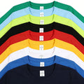 200G 95% Combed Cotton Unisex Heavyweight T Shirt Crew Neck Loose Fit Short Sleeve Solid Color Custom Logo Basic Tee Wholesale MegaBDM