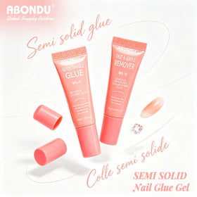 6 in 1 Nail Glue Pink Tube 10g Set with Remover Adhesivo Para Uas Press on Nails Glue Wholesale Supply