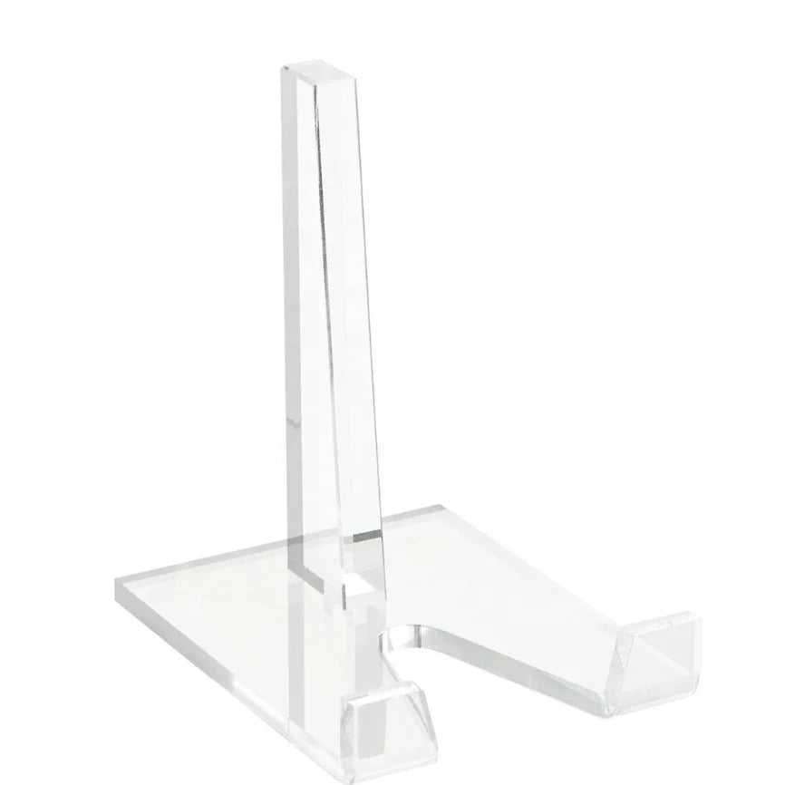 OEM Custom Manufacturer Factory Supplier  8" Acrylic Easel Clear Acrylic Plate Stands