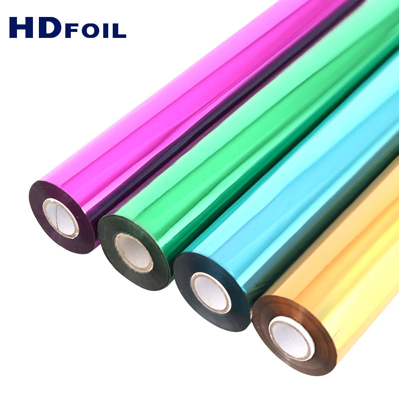Factory Direct Price Gold Sliver PET Holographic Transfer Printing Roll Over-Printable Hot Stamping Foil HDFOIL MegaBDM
