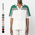 Custom Summer Short Sleeve Knitwear Quater Polo Pullover Shirt Cotton Knitted Clothes Men's Short Sleeve Cardigan