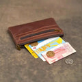 Vintage Genuine Leather Unisex Coin Purse New Wholesale Multi-Card Slot Zipper Small Card & Key Holder Zipper Wallet