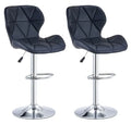 PU Bar Stool with Height - Adjustable Swivel Butterfly Backrest and Gas Lift Stainless Legs for Restaurant Bars and Dining Room MegaBDM