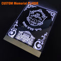 Personalized Transparent Cartoon Illuminated Light up Custom Acrylic Pet Photo Memorial Plaque with Logo OEM Manufacturer MegaBDM