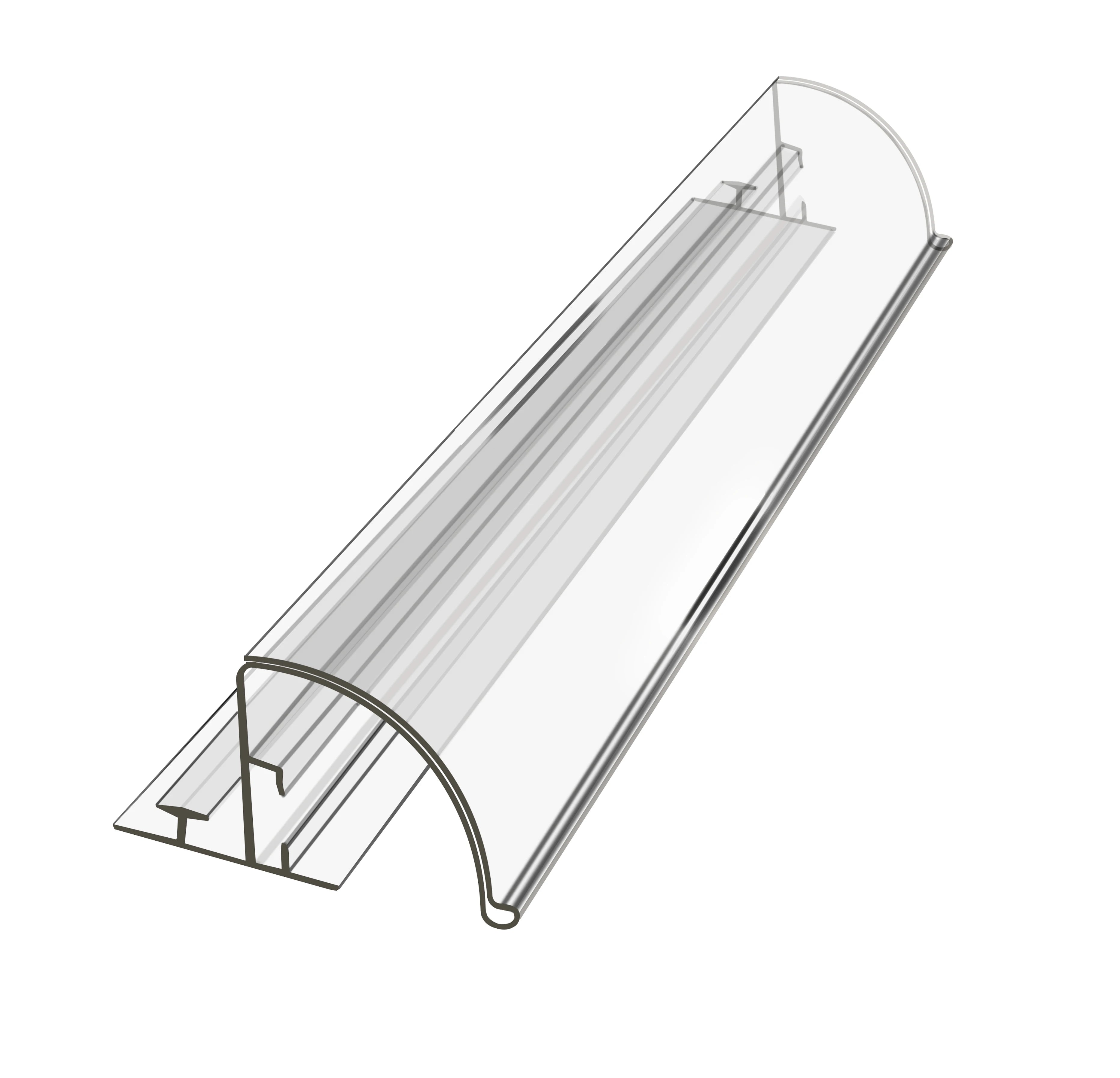 Retail Display Plastic Ticket Sign Acrylic Shelf Data Strips Price Tag Label Holder