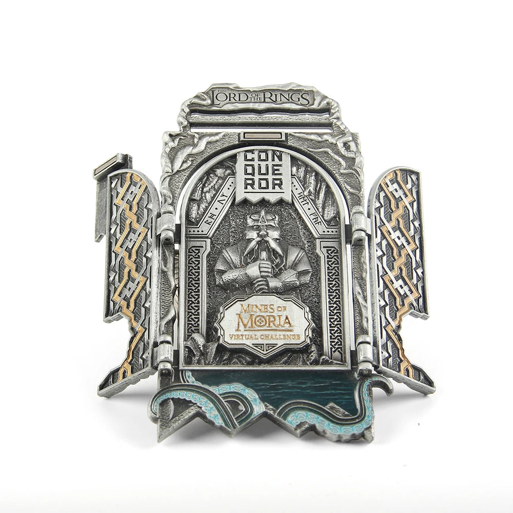 Customizable Openable Double Door Metal Badge Special Moving Pin Design-Handcrafted by Factory