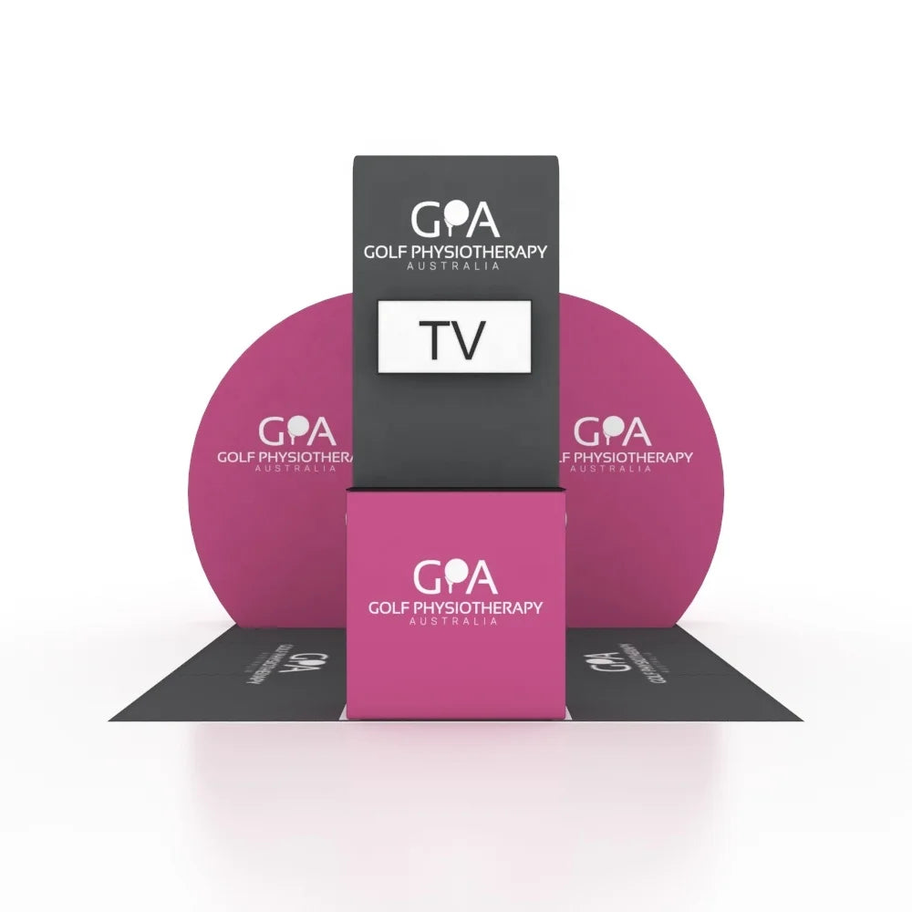 Custom Portable Exhibition Booth Display New Design Aluminum Advertising Shelves Stand Promotion Tradeshow Equipment