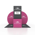 Custom Portable Exhibition Booth Display New Design Aluminum Advertising Shelves Stand Promotion Tradeshow Equipment MegaBDM