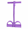 Fitness Equipment Elastic Foam Yoga Pedal Pull Reducer Resistance Band with Handles Multi-Function Tension Rope