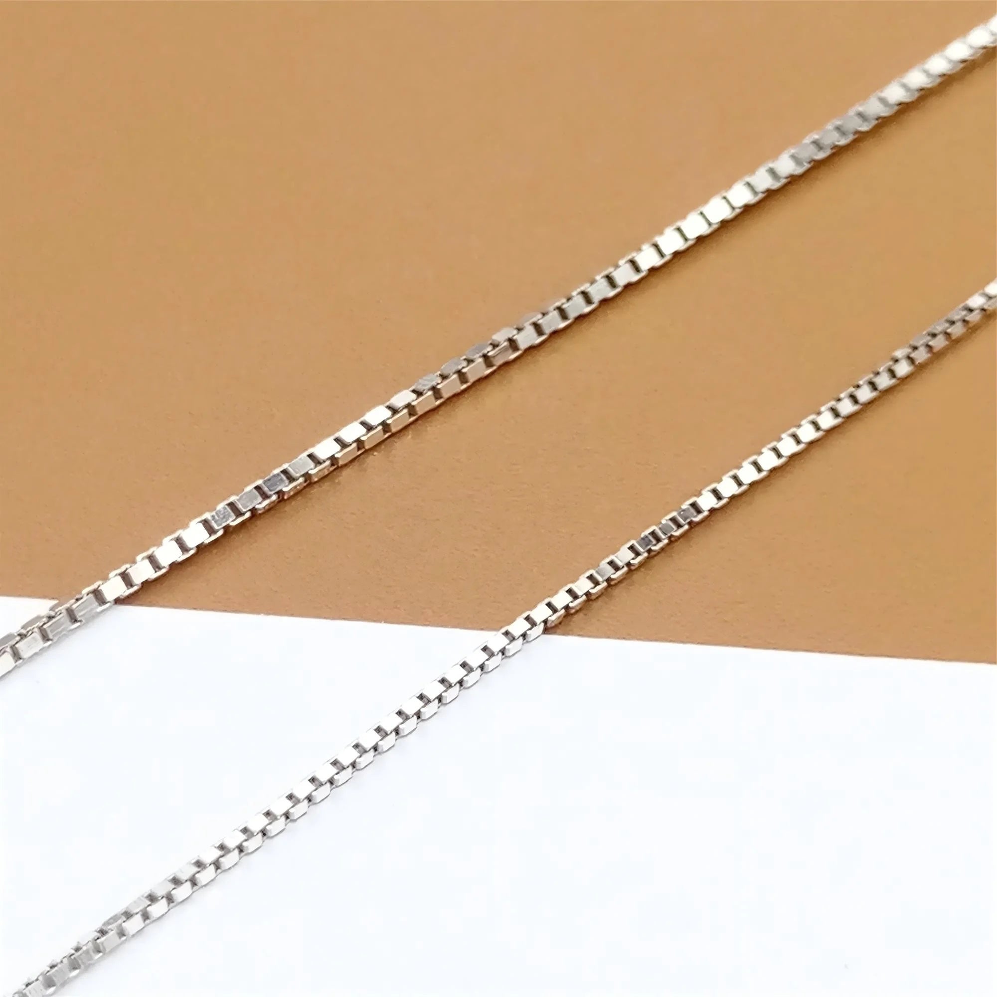 GP Square Box Chain Solid Silver 925 Permanent Jewelry Chains Supplier Making Bracelet Necklace Box Chains Bulk Wholesale