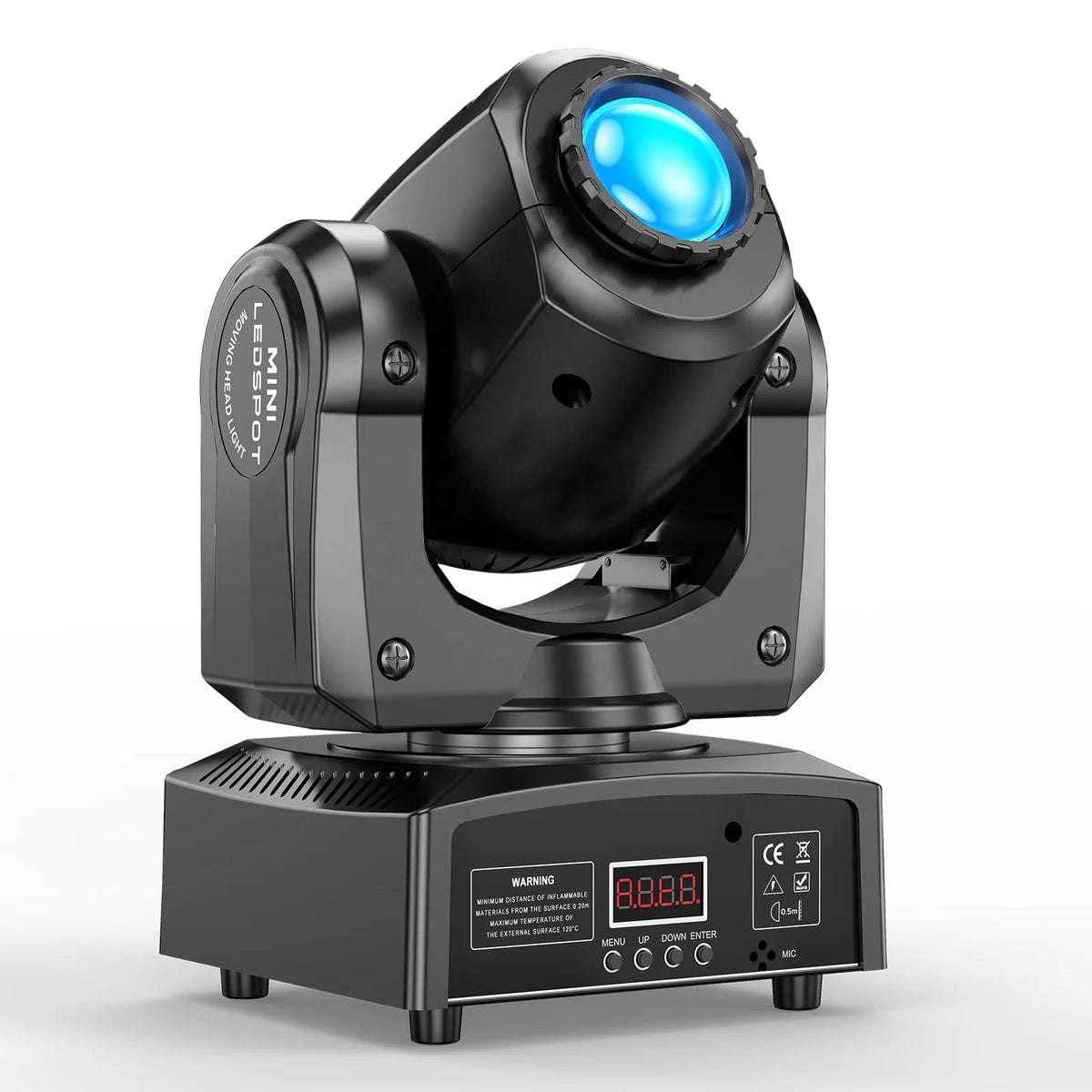 U`King 24W Gobos Moving Head Light RGBW Disco DJ Lights DMX Mini LED Spot Stage Light for Wedding Party Nightclub Dance Hall KTV MegaBDM