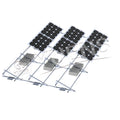 Yuens Residential Quick Installation Triangle Adjustable Angle Solar Flat Roof Ballast Ballasted East West Roof Panel Mounting