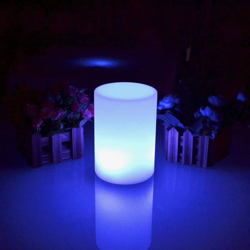 Cool Qing Modern Remote Control LED PE Table Lamps Colorful Bar Guide Road Decorative Luminous Plastic Simple Battery