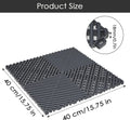 Interlocking Floor Tile PP Garage Floor Mats 40 X 40 cm Modular Anti-Scratch Drainage Mat for Garage Workshop Warehouse Wet