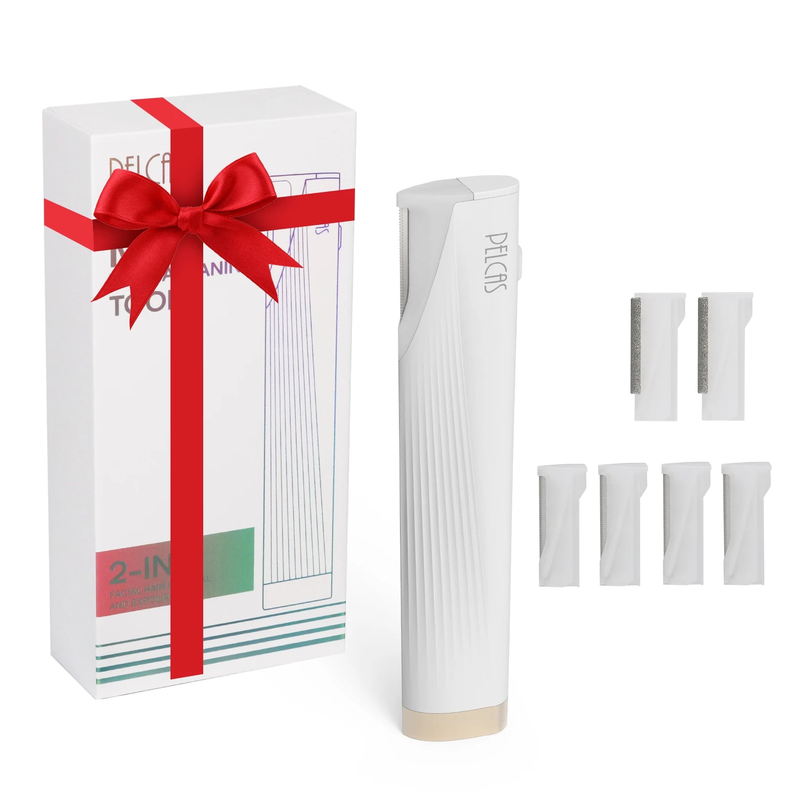 Dermaplane Razor Facial Exfoliating Electric Dermaplaning Facial Shaver for Women with Replaceable Blade