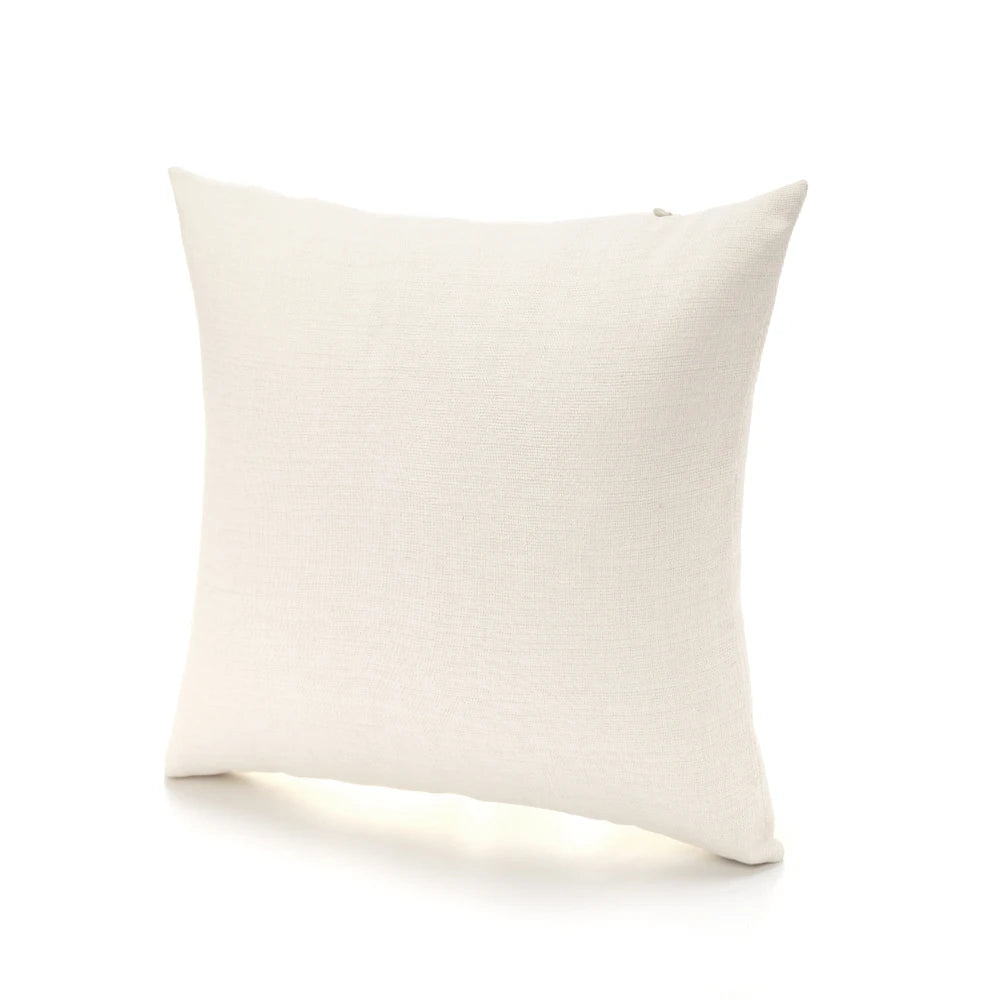 Wholesale Fast Delivery Eco-Friendly Pilling-Resistant Square Plain Linen Pillow Cover Blanks Zipper for Home Hotel Use Natural