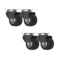 1.5 Inch TPR Swivel Caster Wheel Durable Roller Bearing 40kg Load Capacity for Bedroom Kitchen Furniture Cabinet Easy Moving