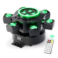 U`King 150W 6-Arm Beam Moving Head Light RGBW Laser DJ Light Bee Eye Starry Effects Stage Lights for Wedding Disco Party Club MegaBDM